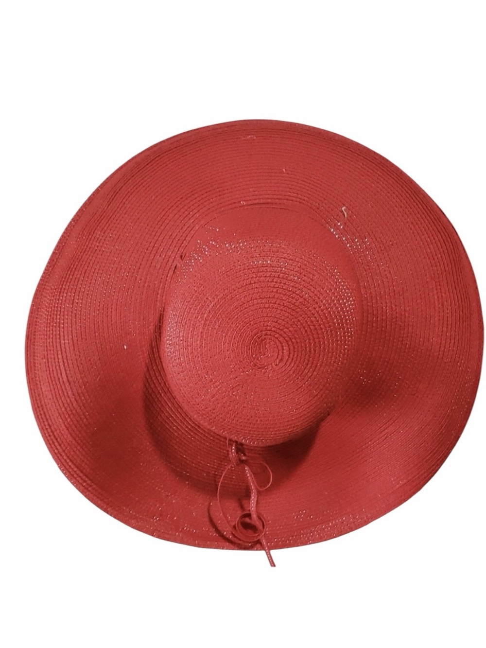The Scala Collection wide brim red beach hat